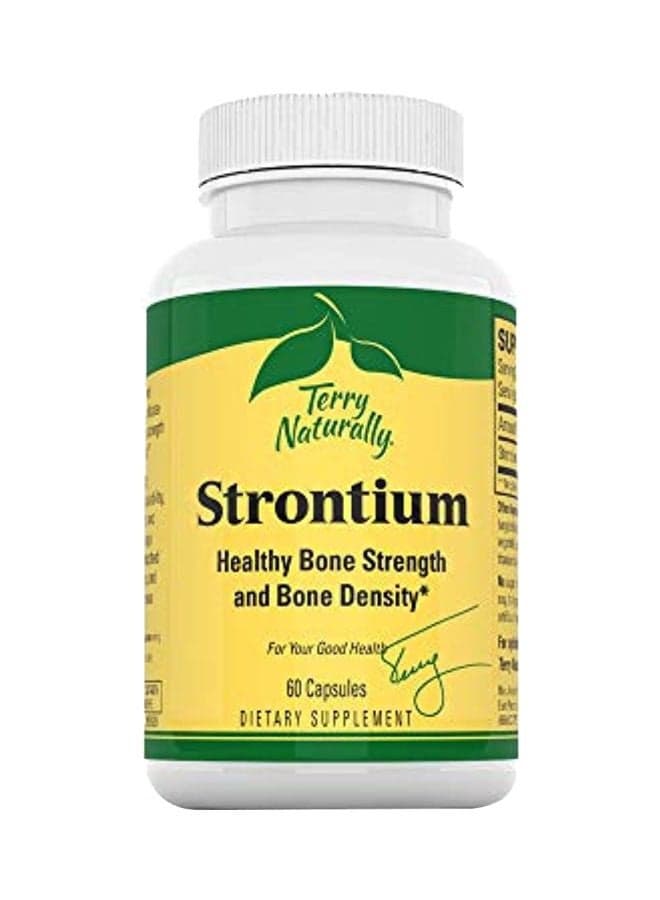 Pack Of 2 Strontium Healthy Bone Strength And Bone Density Supplement 680mg - 60 Vegan Capsules