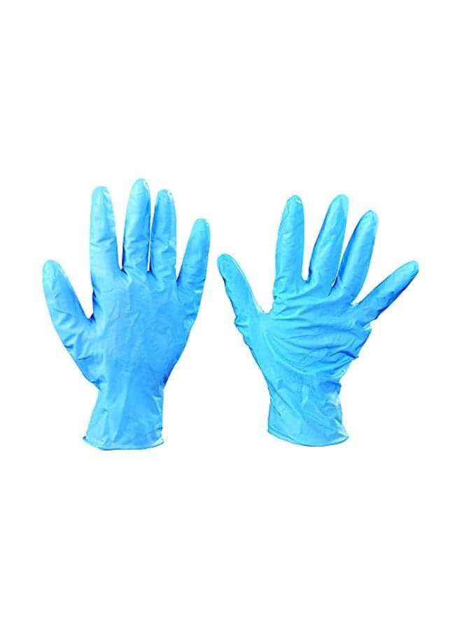 Pack Of 100 Nitrile Industrial Grade Gloves Blue L