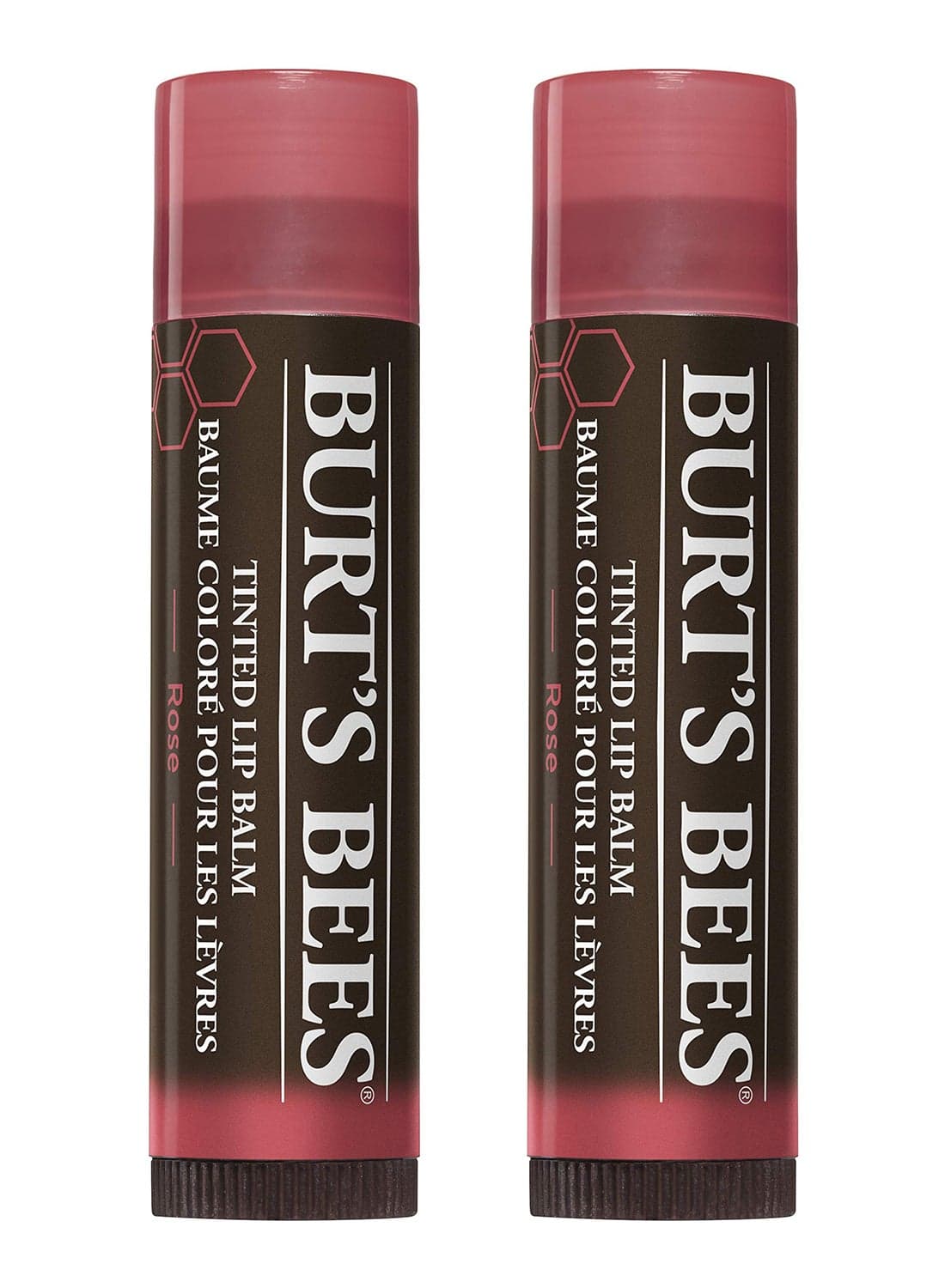 Pack Of 2 Natural Tinted Lip Balm Rose