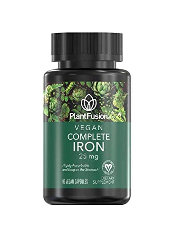 Vegan Complete Iron Dietary Supplement 25mg - 90 Capsules