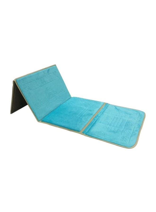 Foldable Prayer Mat And Backrest 2 in 1 Light Blue 54×114cm