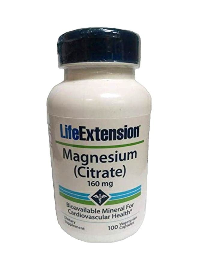 Pack Of 2 Magnesium Citrate 160mg - 100 Capsule