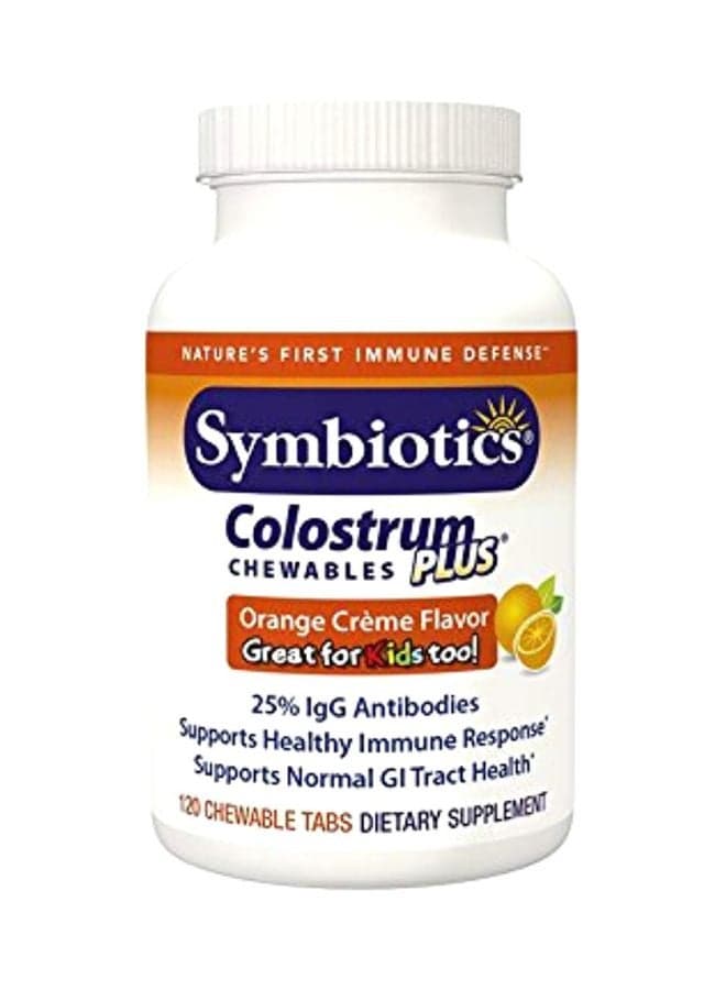 Symbiotics Colostrum Plus - 120 Chewables Tablets