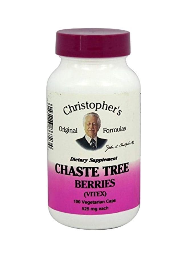 Chaste Tree Berries Dietary Supplement 500mg - 100 Capsules