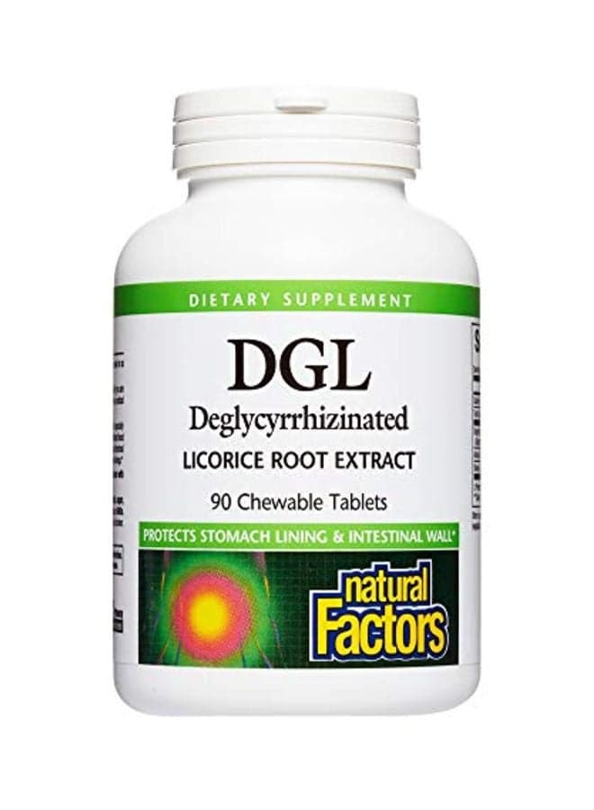DGL Deglycyrrhizinated Licorice Root Extract 400mg - 90 Chewable Tablets