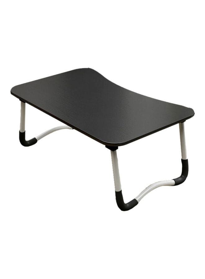 W-leg Type Foldable Lap Desk With Non-slip Mat And Card Slot Black/White