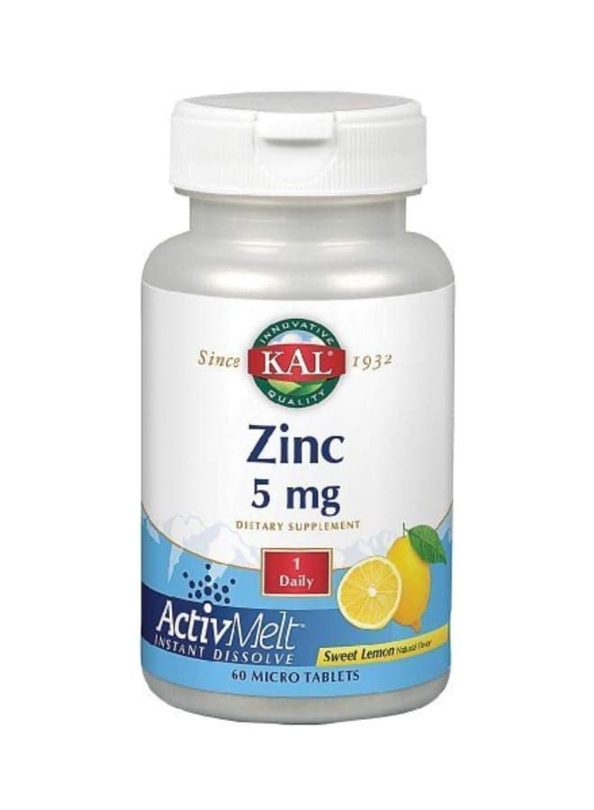 Zinc Activ Melt 5 mg - 60 Micro Tablets