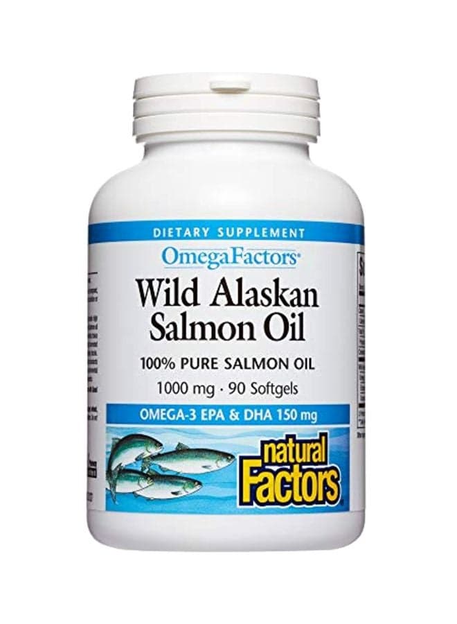 Wild Alaskan Salmon Oil 1000 mg - 90 Softgels