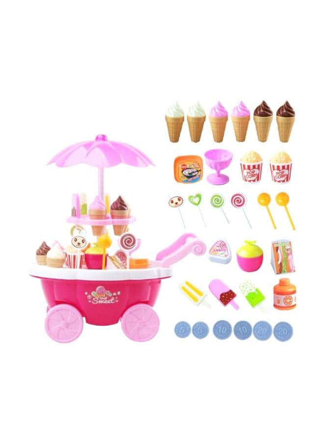 39-Piece Candy Ice Cream Car Toy Set