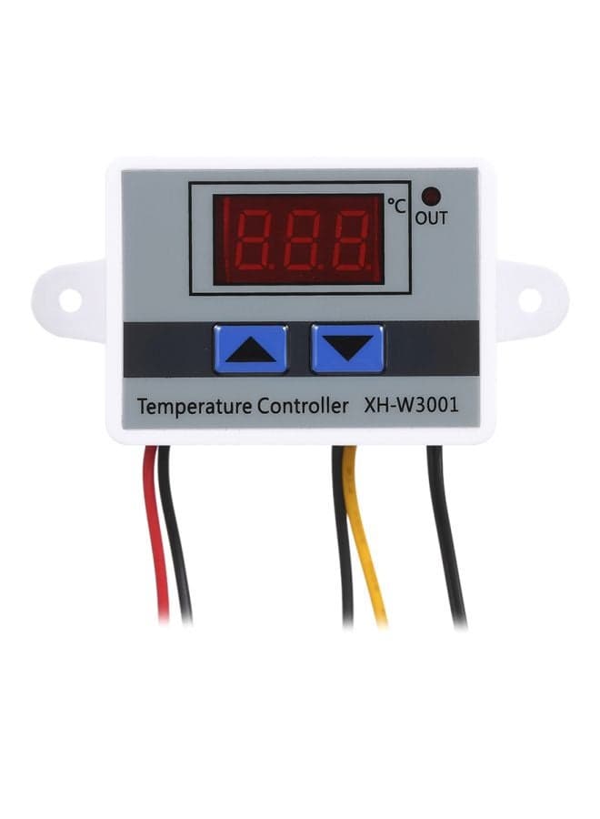 Digital Microcomputer Temperature Controller White/Grey/Red 60x45x31mm