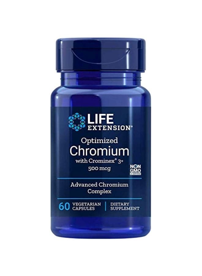 Optimized Chromium Dietary Supplement 500mcg - 60 Veg Capsules