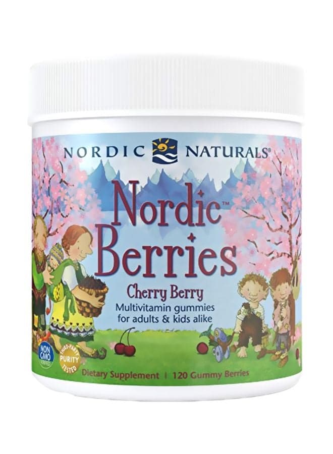 Nordic Berries Multivitamin Supplement - Cherry Berry - 120 Gummies