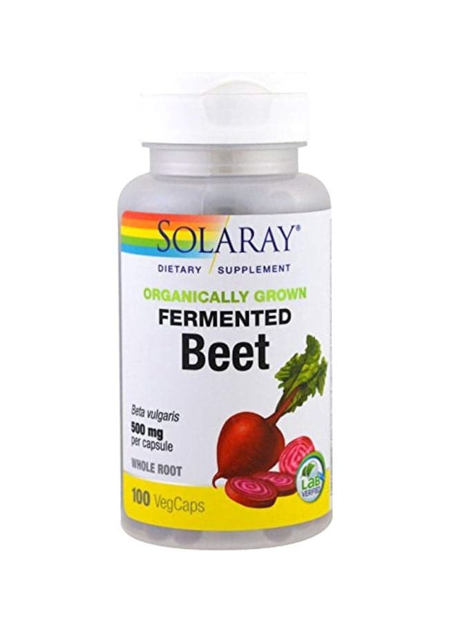 Fermented Beet Dietary Supplement 500 mg - 100 Capsules