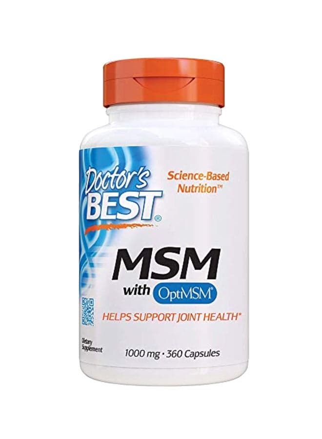 MSM With OptiMSM Dietary Supplement - 360 Capsules