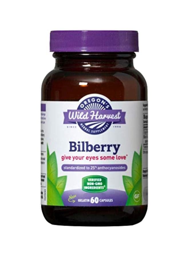 Bilberry Herbal Supplement - 60 Capsules