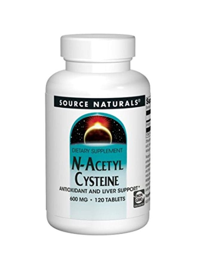N-Acetyl Cysteine Antioxidant 600mg Dietary Supplement - 120 Tablets