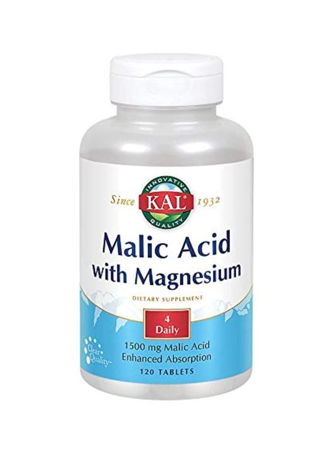 Mallic Acid With Magnesium Dietary Supplement - 120 Tablets