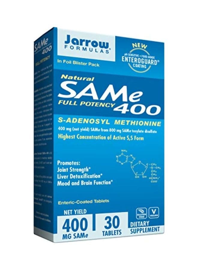 SAM-e 400 Dietary Supplement - 30 Tablets