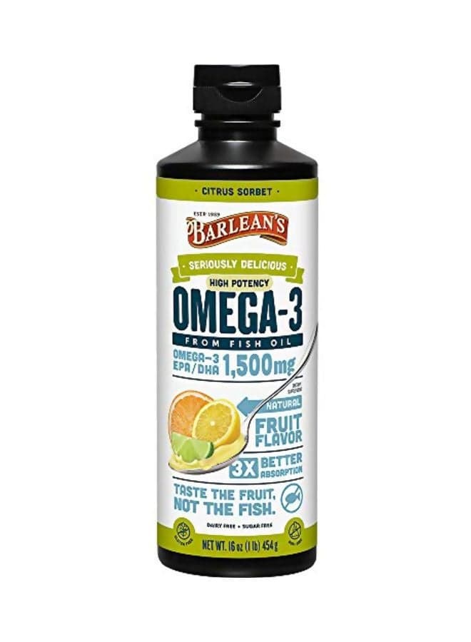 Omega-3 Dietary Supplement 1500 mg - Citrus Sorbet