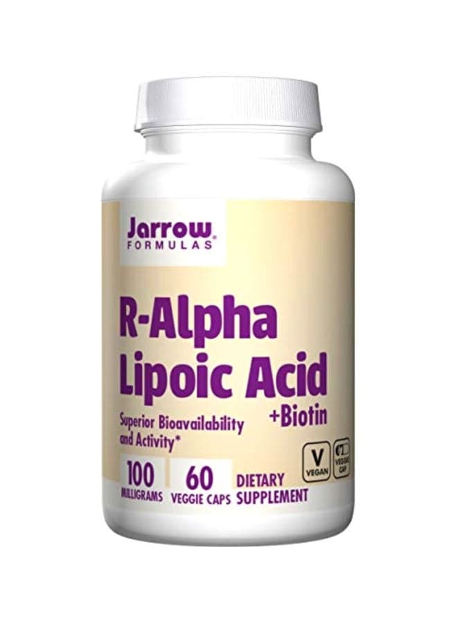 Dietary Supplement R-Alpha Lipoic Acid 100mg - 60 Capsules
