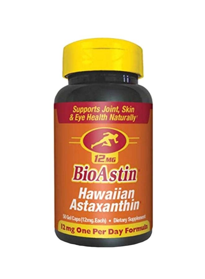 BioAstin Hawaiian Astaxanthin 12mg - 50 Gel Capsules