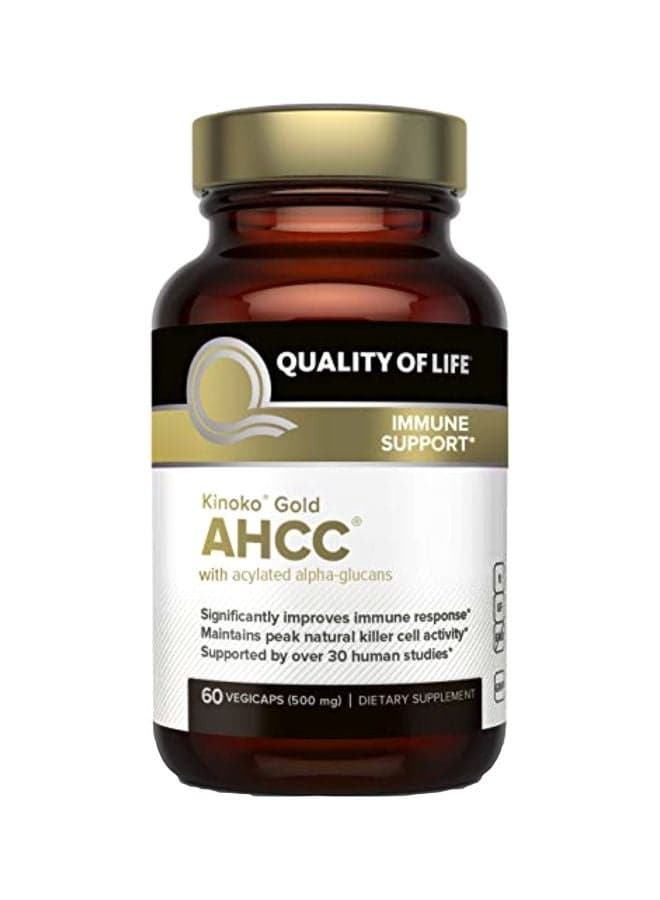 Kinoko Gold AHCC 500mg Dietary Supplement - 60 Vegicaps