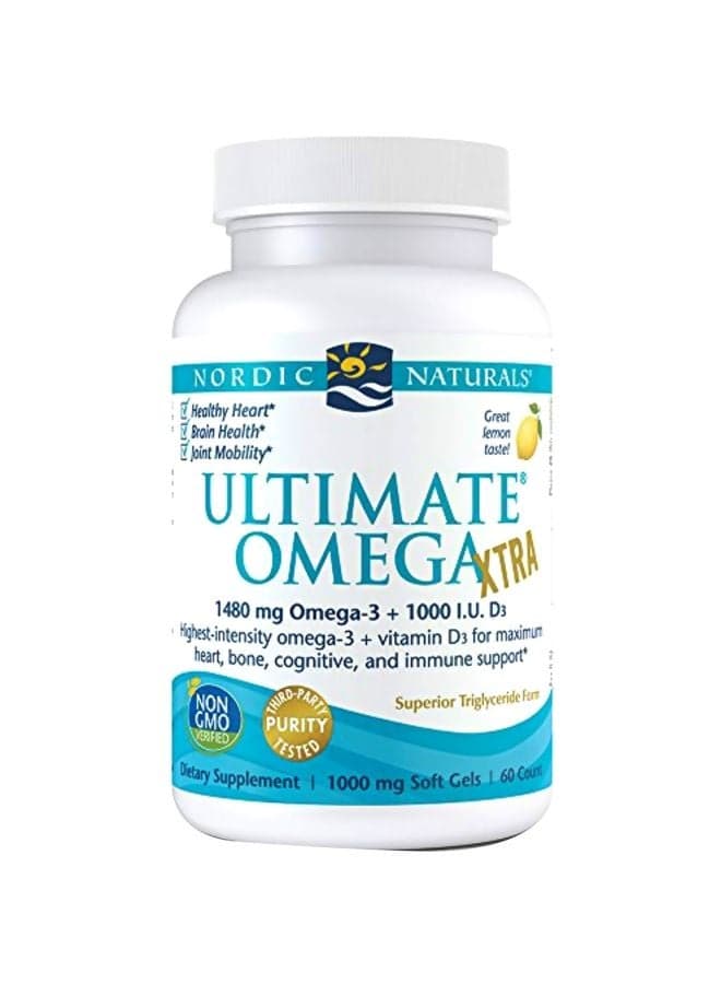 Ultimate Omega Xtra Dietary Supplement - 60 Softgels
