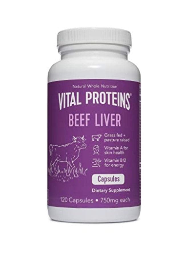 Beef Liver Dietary Supplement - 120 Capsules