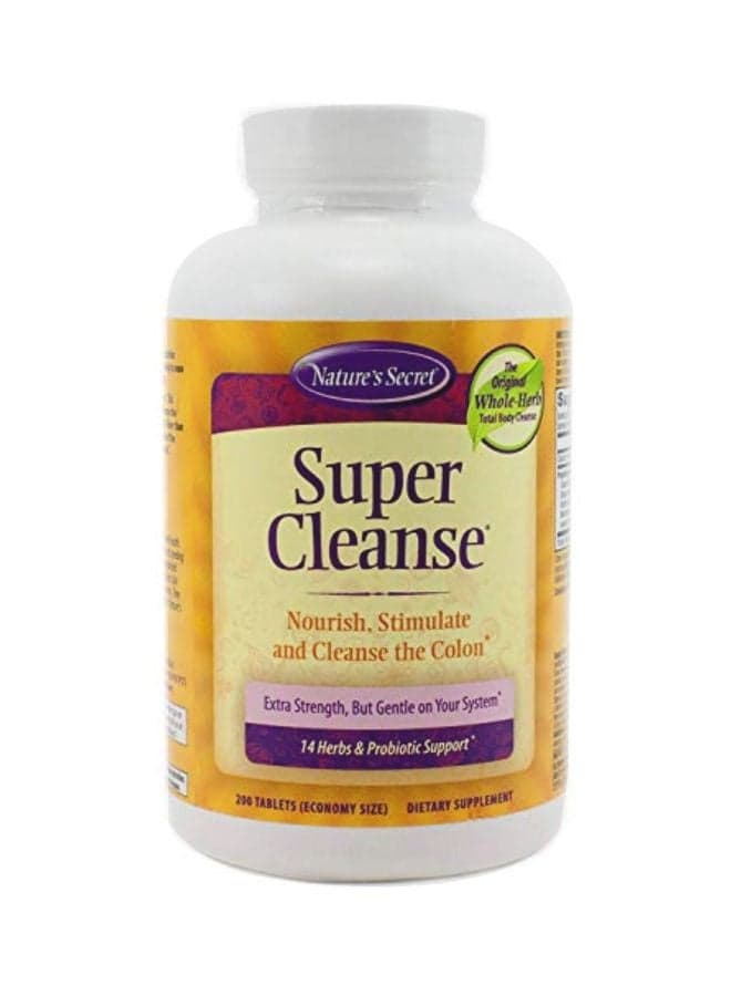 Pack Of 2 Super Cleanse Dietary Supplement - 200 Tablets