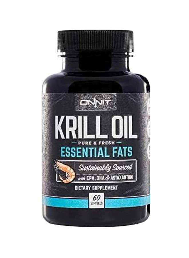 Krill Oil Dietary Supplement 1000mg - 60 Softgels