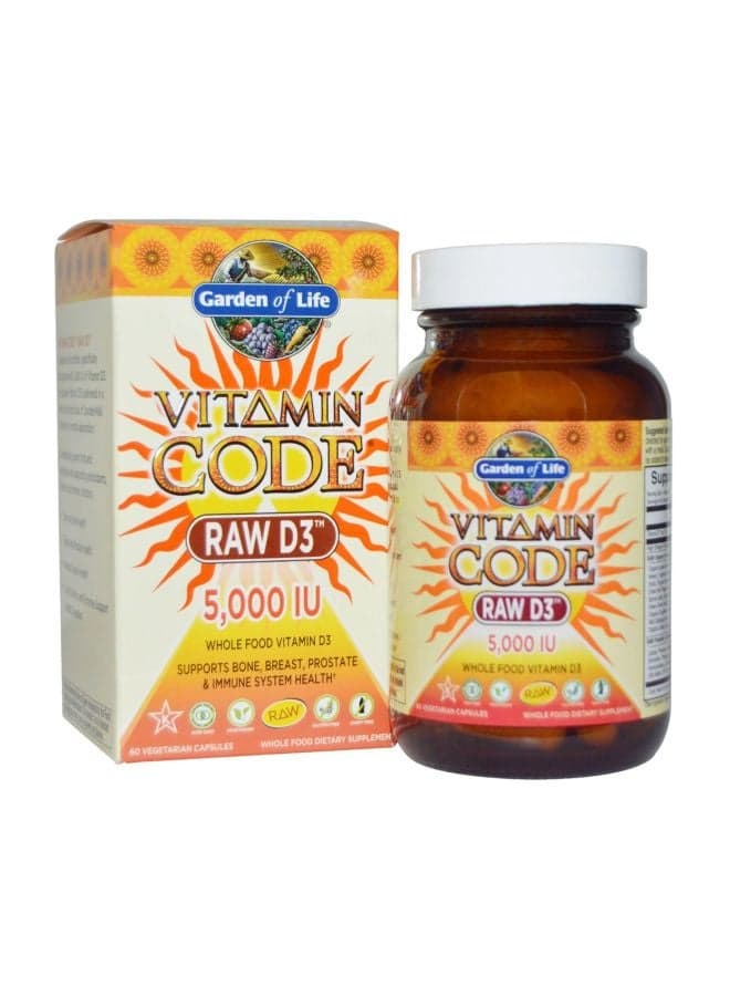Pack Of 2 Vitamin Code RAW D3 - 60 Capsules