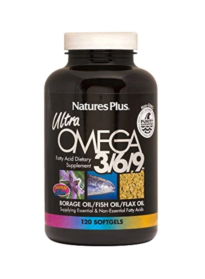 Ultra Omega 3/6/9 Dietary Supplement 1200 mg - 120 Softgels