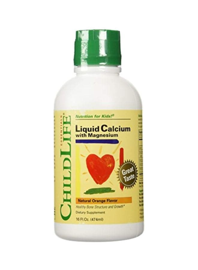 Liquid Calcium With Magnesium - Natural Orange