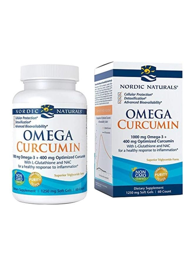 Omega Curcumin Dietary Supplement 1000 mg - 60 Softgels