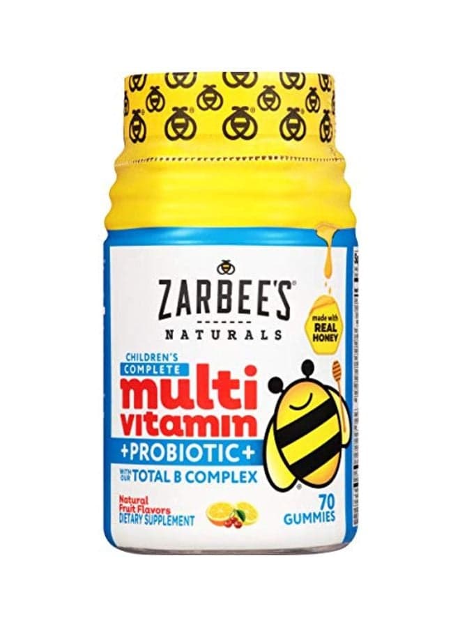 Probiotic B Complex Multivitamin Supplement - Fruits - 70 Gummies