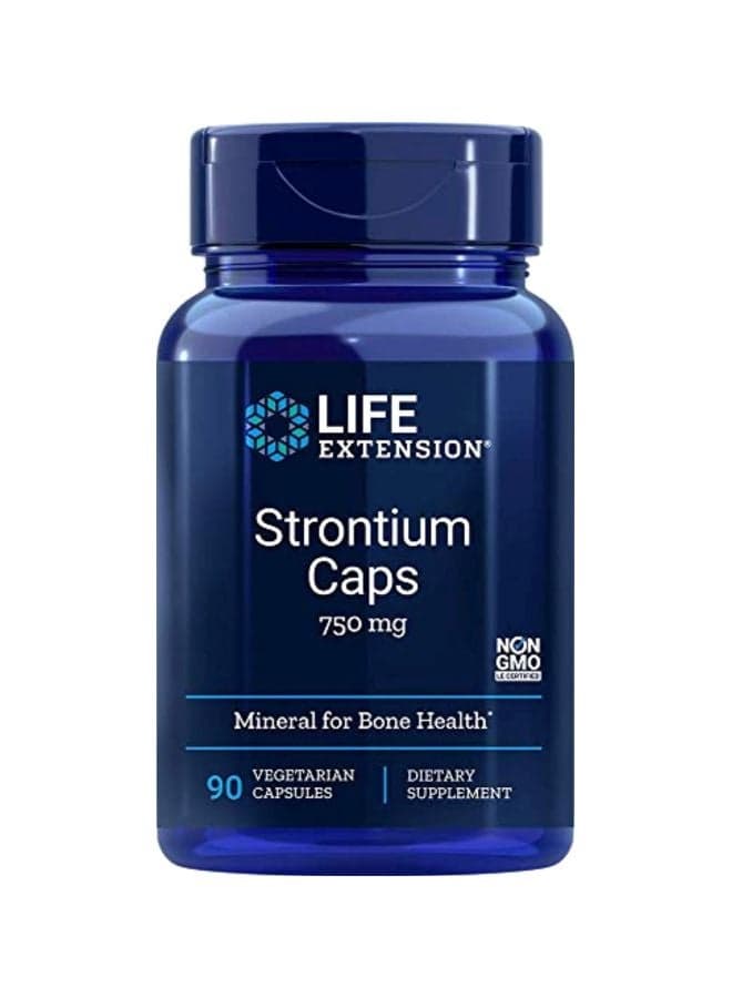 Strontium Dietary Supplement 750 mg - 90 Vegetarian Capsules