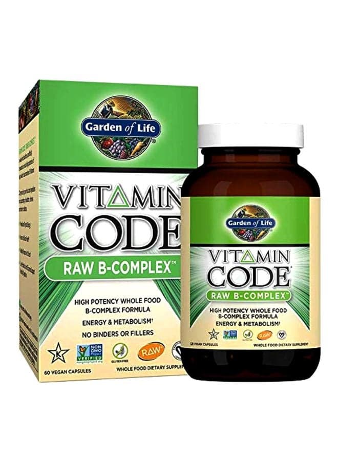 Vitamin Code Raw B Complex Supplement - 60 Vegatarian Capsules