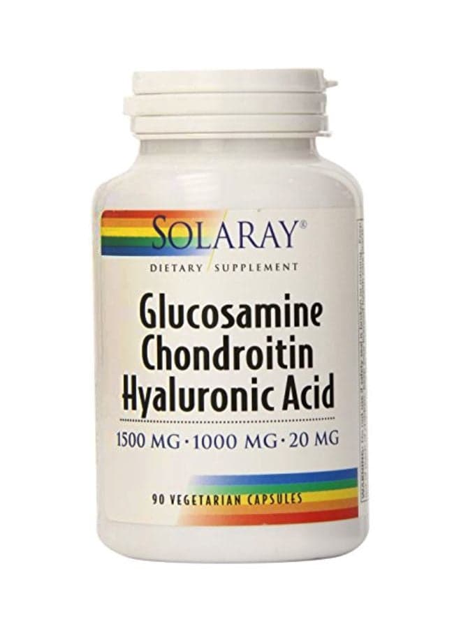 Glucosamine Chondroitin Hyaluronic Acid Dietary Supplement - 90 Capsules