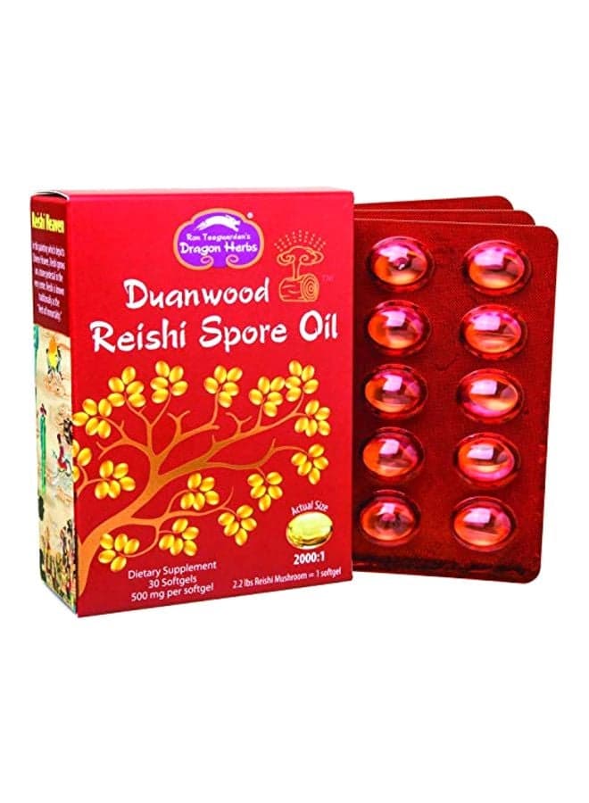 Duanwood Reishi Spore Oil Dietary Supplement 500 mg - 30 Softgels