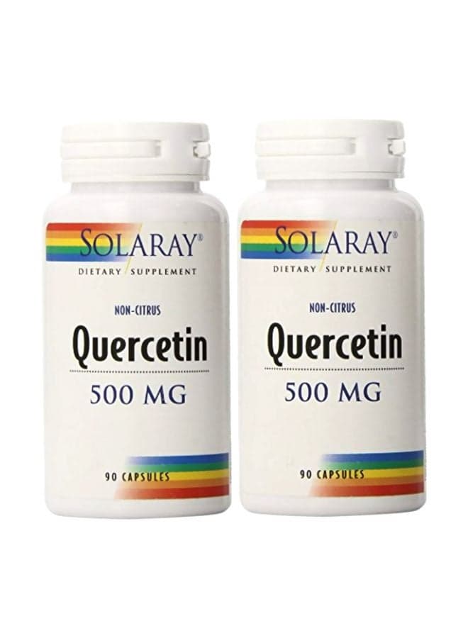 Pack Of 2 Quercetin Dietary Supplement 500mg - 90 Capsules