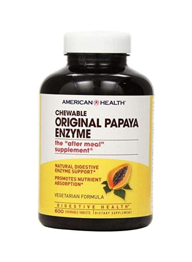 Original Papaya Enzyme Dietary Supplement - 600 Tablets
