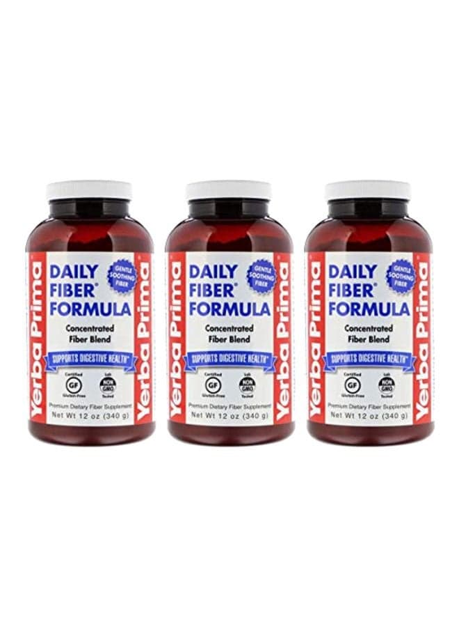 3-Piece Daily Fiber Formula Dietary Supplement Powder