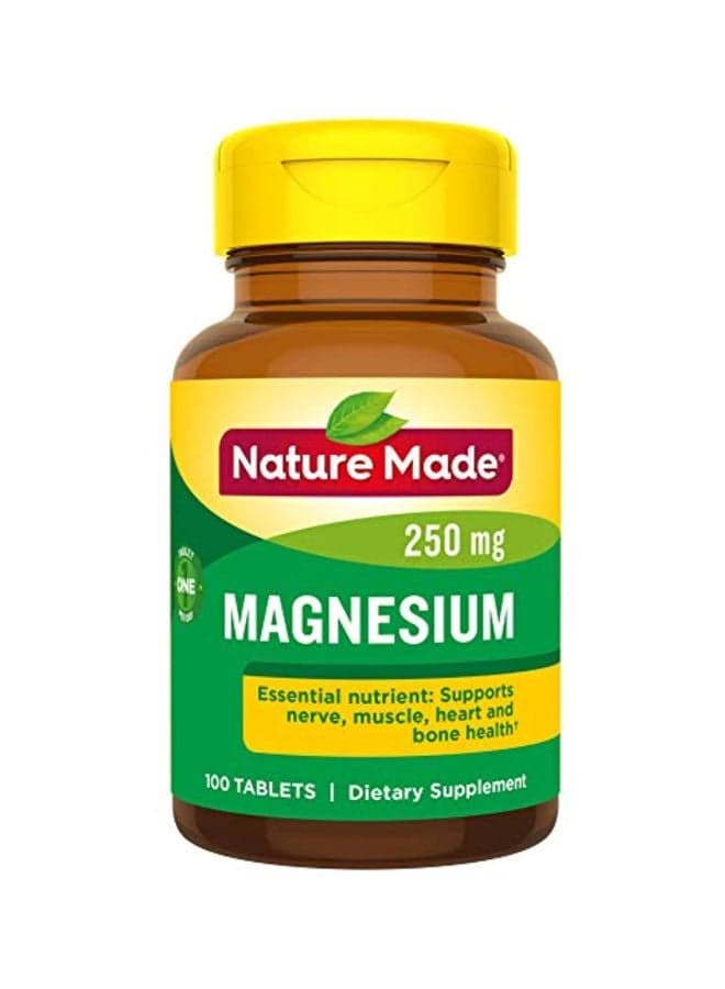 Magnesium Oxide Dietary Supplement 250 mg - 100 Tablets