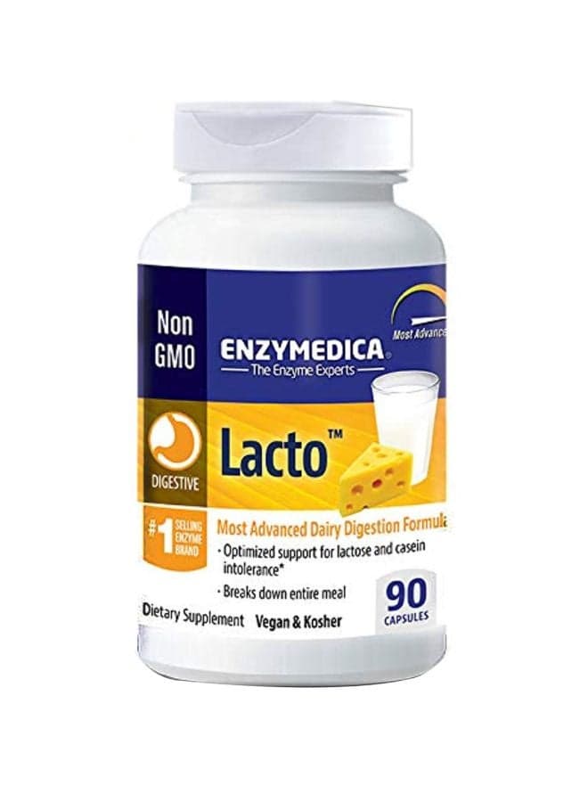 Lacto Dairy Digestion Formula Dietary Supplement - 90 Capsules