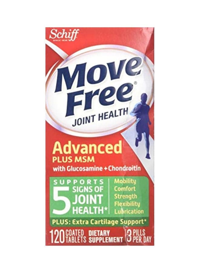 Pack Of 2 Advanced Plus MSM Dietary Supplement - 120 Coated Tablets