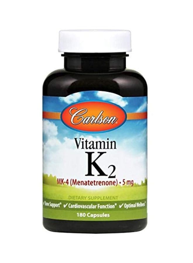 Vitamin K2 Dietary Supplement 5 mg - 180 Capsules
