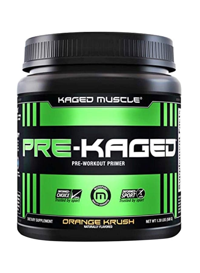 Pre-Kaged Pre-Workout Primer Orange Krush Naturally Flavoured Dietary Supplement