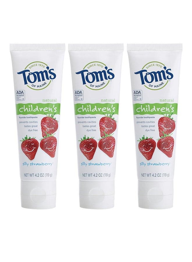 Pack Of 3 Natural Anticavity Fluoride Toothpaste
