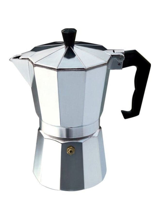 Aluminium Moka Pot Coffee Maker Silver 15.7 x 8.4cm