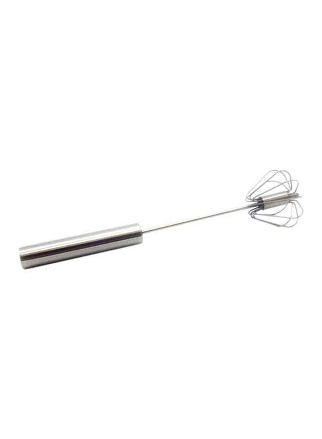 Semi-Automatic Egg Beater Silver 26x6x6cm